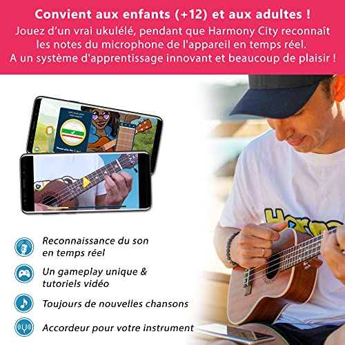 Classplash Pack d’Apprentissage Ukulélé Harmony City – Kit Instrument & Application de Travail Ludique – Enfant & Adulte… - Les Beatles, Paul McCartney, John Lennon, RIngo Starr, George Harrison Classplash Pack d'Apprentissage Ukulélé Harmony City - Kit Instrument & Application de Travail Ludique - Enfant & Adulte… – Image 6