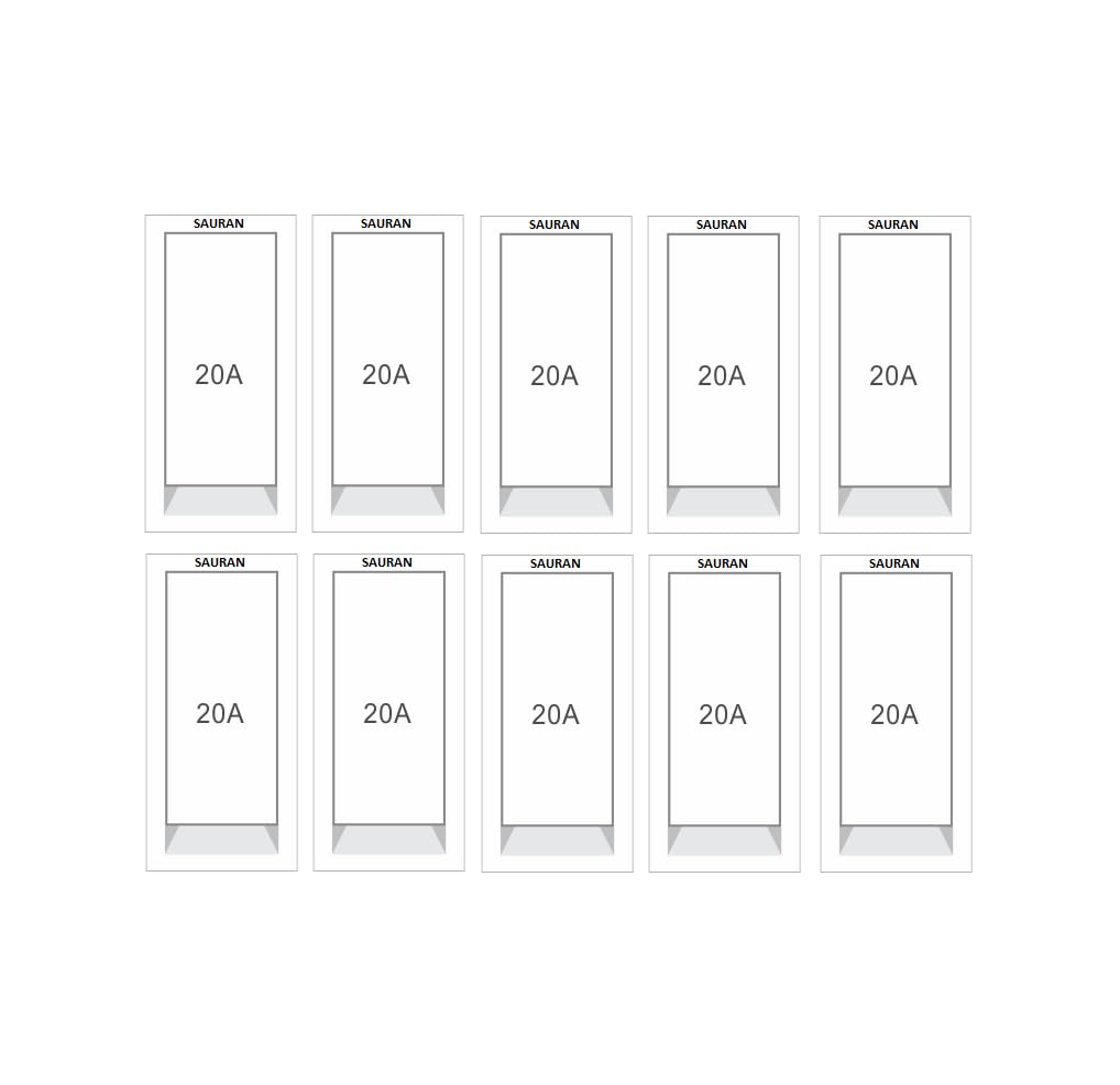 SAURAN Electronic Switch, Electrical Control 20A 2 Way Switch Modular (10)-image-26