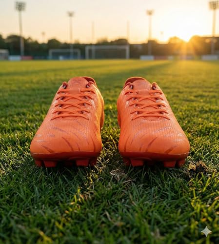 Image of XXUMA Unisex Faux Leather TPU Sole Football Shoes Durable Lightweightand Enhanced Grip