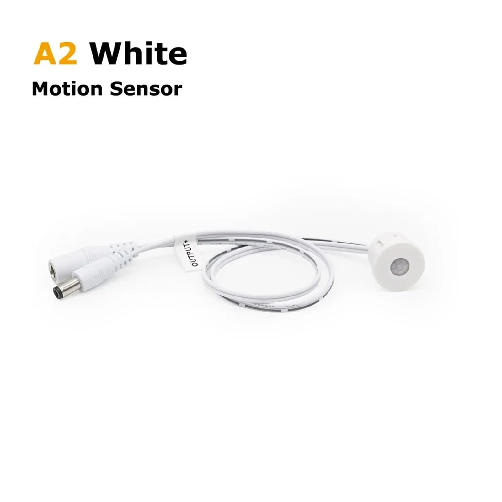Sensore di movimento Interruttore della luce 12V Sensore di movimento tattile da 12 Volt DC 12V LED PIR Striscia luminosa a LED Interruttore ON OFF(Model A2 White)