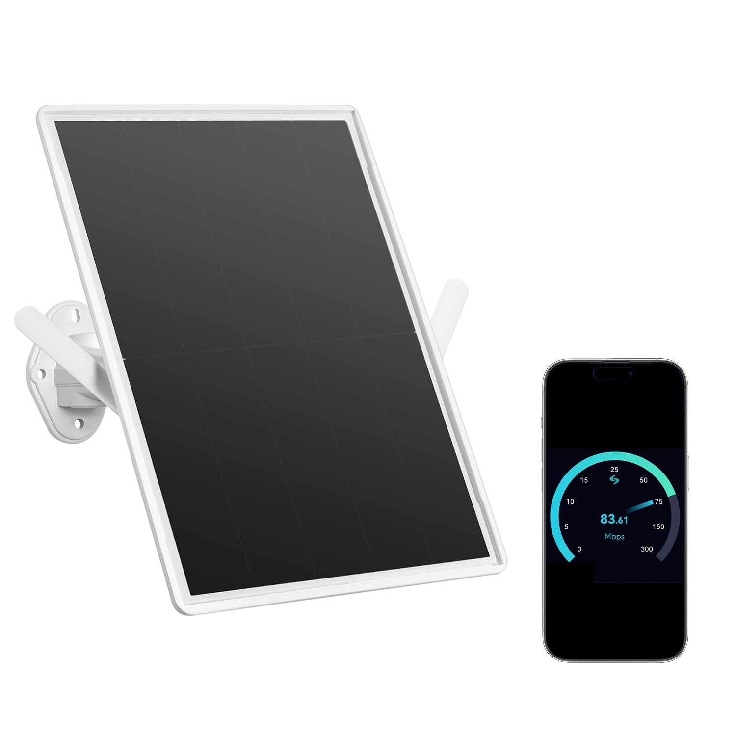 Routeur Solaire extérieur 4G pour caméras de sécurité, Prend en Charge Les Cartes SIM/VSIM, Batterie intégrée de 20000 mAh et Panneau Solaire de 15 W, connecte jusqu'à 8 caméras de sécurité et