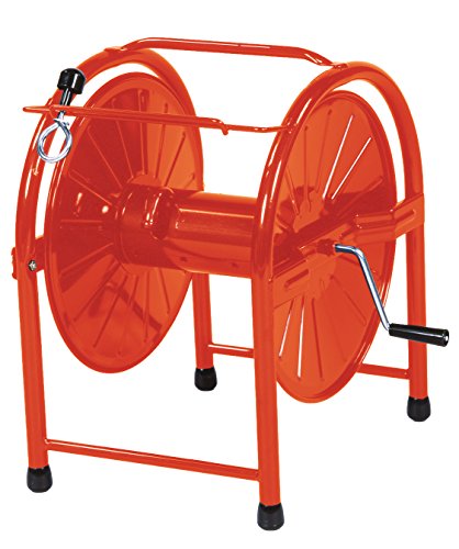 Green Life HR-L Steel Hose Reel for 15.6-166.2 ft (40-50 m) Spool, For Hoses with Inner Diameter 0.6 inch (15 mm), Orange