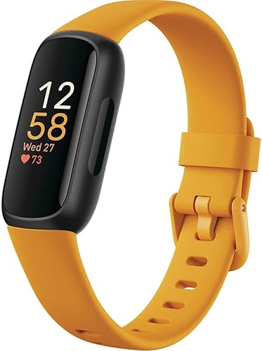 Fitbit Inspire 3 rastreador de salud y fitness con control del estrés, intensidad de entrenamiento, seguimiento del sueño, frecuencia cardíaca 247 y