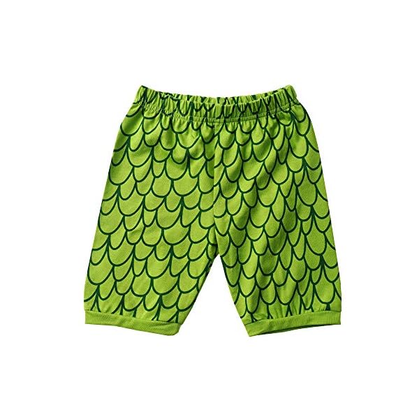 EULLA Jungen Schlafanzug Set Neuheit Cartoon Dinosaurier Bagger Nachtwäsche Kurzarm Pyjamas Outfit – Bild 6