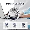 OCOOPA Small USB Desk Fan Table Fan 5'' with Strong Airflow & Quiet ...