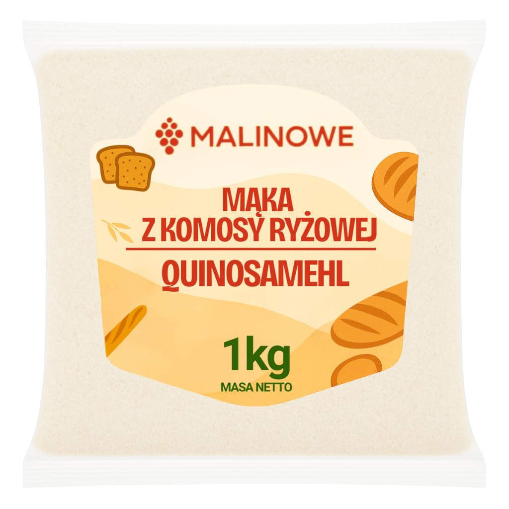 Malinowe MĄKA Z QUINOA KOMOSY RYŻOWEJ 1kg Naturalna Świeża