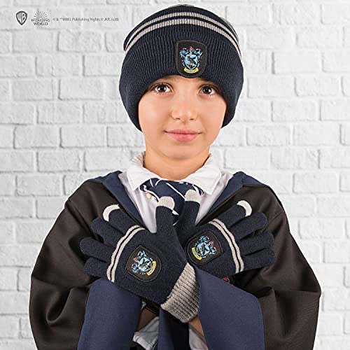 Image of Cinereplicas Harry Potter - Beanie and Gloves Set - Kids - Gryffindor /Slytherin /Ravenclaw /Hufflepuff - Offcially licensed