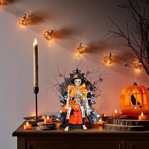 Statue de Squelette Halloween : Décorez Votre Porche et Salon pour Frissonner