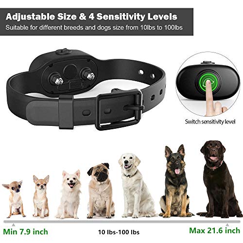 adjustable bark control dog collar