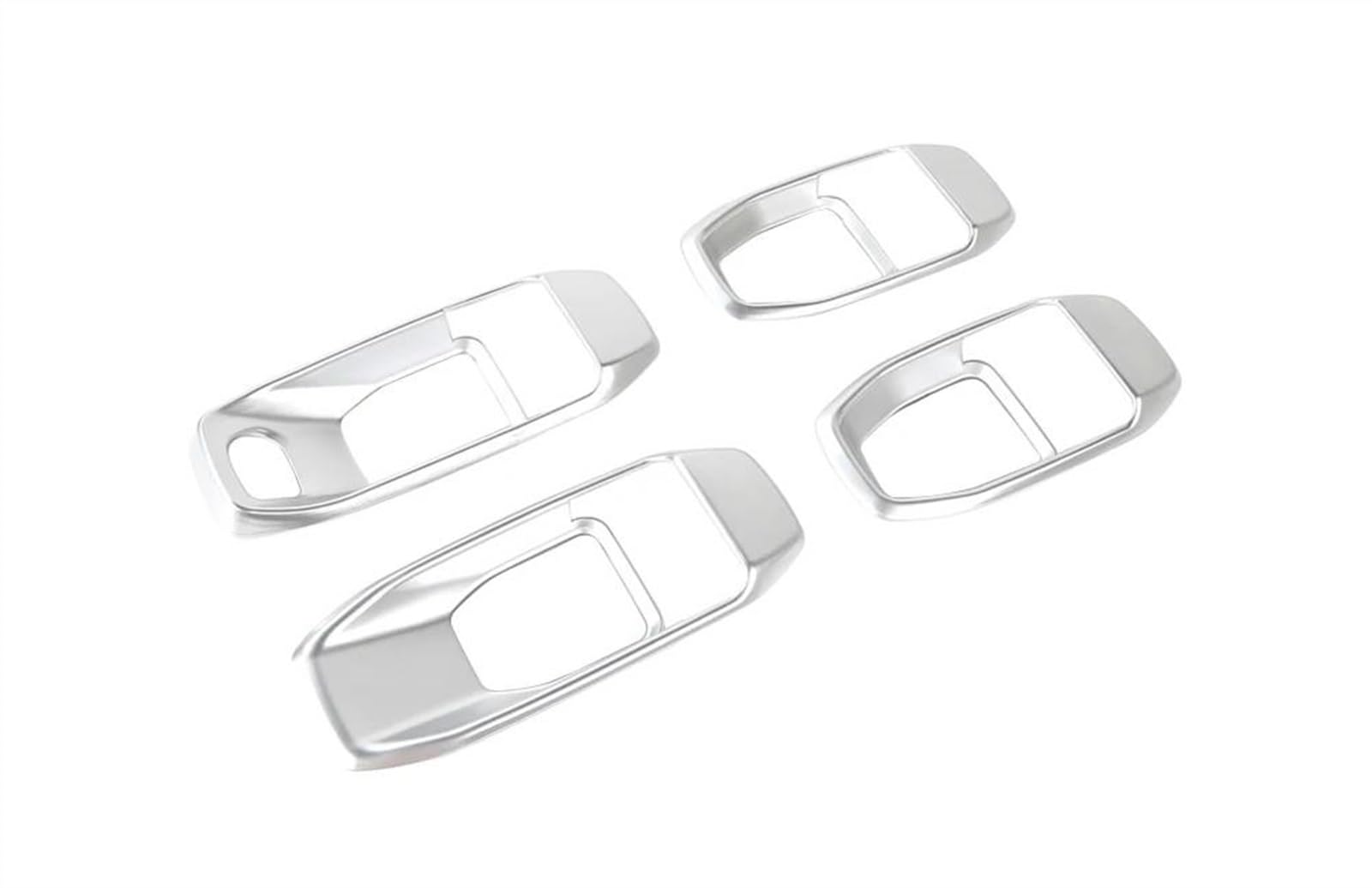 Hlwxmdz Sliver-4Doors For Jeep For Wrangler Jl For Gladiator Jt 2018-2023 Car Door Inner Handle Bowl Sticker Decoration Cover Trim (Sliver-4Doors)