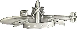 Badges And Collar Devices Navy SSBN Submarine Deterrent Patrol Badge Oxidized Finish - Regulation