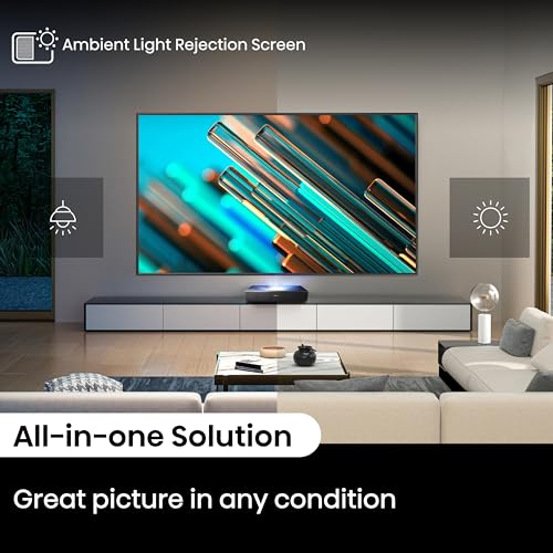 Hisense 100L5H Laser TV Ultra Short Throw Projector with 100" ALR High Gain Screen, 4K UHD, 2700 ANSI Lumens, Dolby Vision & Atmos, HDR10, Google TV, Netflix - Image 13