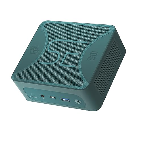 Beelink Mini PC AMD Ryzen 9 6900HX SER 6 MAX Mini Computer, 3.3-4.9GHz 8C/16T, 32GB DDR5 1TB M.2 NVMe SSD, Mini Desktop Computer Quad Display, Dual Type-C|HDMI 2.1|DP1.4, WF6, BT5.2