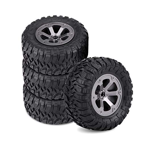 AGGIORNAMENTO DEL MODELLO DI AUTO: Gli pneumatici in scala per auto RC aggiungono prestazioni e stile al tuo modello di auto RC preferito in quanto sono un ottimo accessorio per la personalizzazione, migliorando sia l'estetica che le capacità. Distinguiti dalla massa e domina la scena delle auto RC.