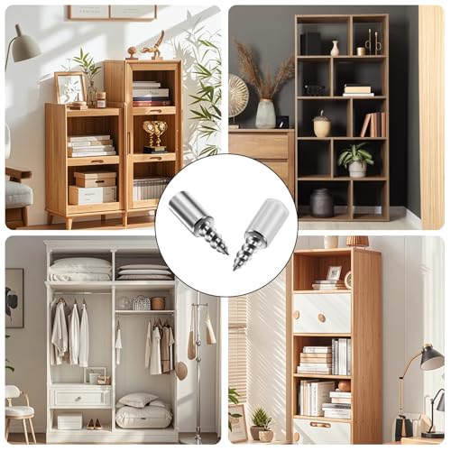 70 Regalbodenträger 7,5mm,Einlegeboden Halter,Regalbodenhalter Regalstifte,Selbstschneidende Fachbodenträger für Einlegeböden Stifte für Möbel Schrankboden Regalbrett Halterung,mit 70 Gummischutz