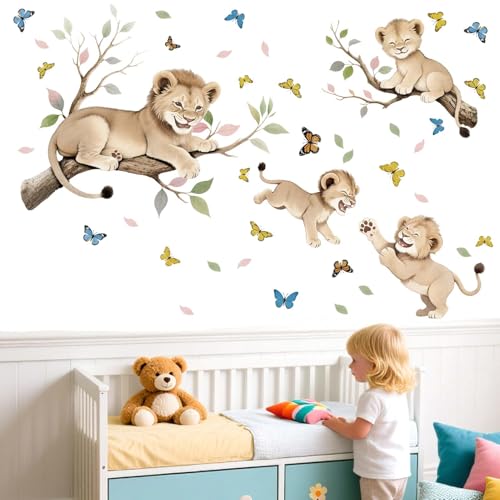 Vinilos decorativos de pared León para bebés miniatura 2
