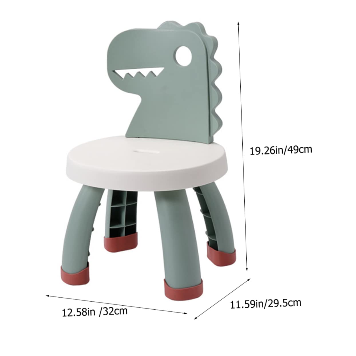 IMIKEYA Boys and Girls Chair Fall Stool School Back Seat Dino Design Preschool Classroom