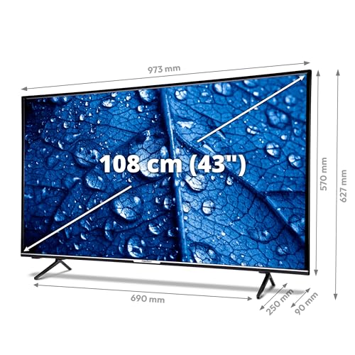 MEDION P14313 (MD 30020) 108 cm (43 Zoll) Full HD Fernseher (Smart-TV, HDR, Netflix, Prime Video, PVR, Bluetooth, Triple Tuner Receiver) – Bild 4