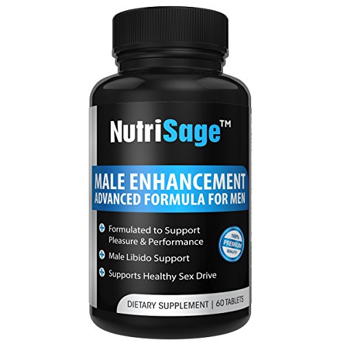 Best Male Enhancement Supplement by NutriSage-Top Rated Libido Enhancer & Male Sexual Booster with Maca Root - Increased Sex Performance & Stamina - High Quality Natural Testosterone Pills