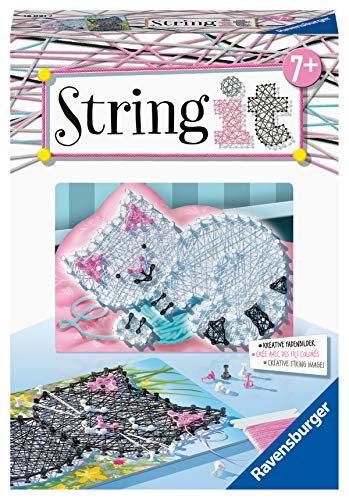 Ravensburger – String It Cats – string art – Jeu créatif – Enfants dès 7 ans – 18091 – version française - Les Beatles, Paul McCartney, John Lennon, RIngo Starr, George Harrison Ravensburger - String It Cats - string art - Jeu créatif - Enfants dès 7 ans - 18091 - version française