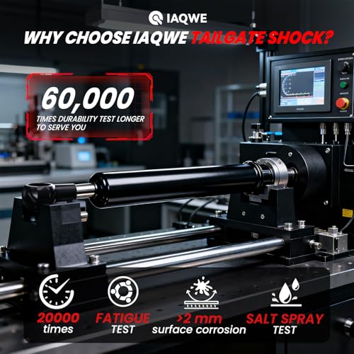 Image of IAQWE Truck Tailgate Assist Shock for Toyota Tundra 2007-2021, Slow Close Pickup Damper Strut Kit with All Tools Included - Drop Control Solution Accessories