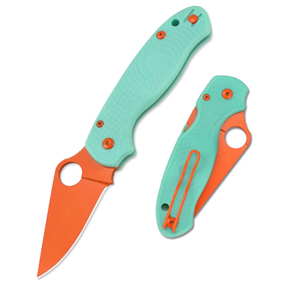 Joa Klappmesser Taschenmesser klein Grün Aus Stahl & G10, Outdoor Survival Messer