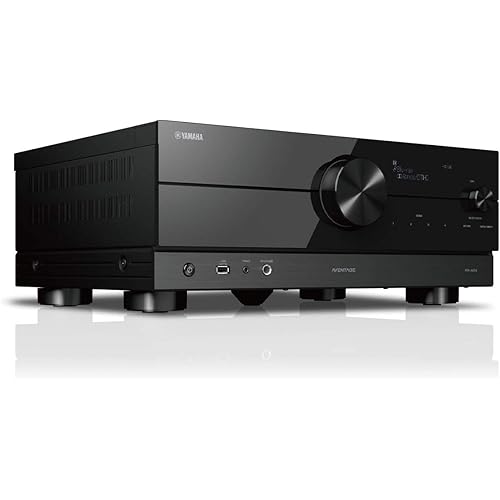 Yamaha RX-A2A AVENTAGE 7.2-Channel AV Receiver – 8K and 4K/120 HDMI, eARC, Dolby Atmos, DTS:X, Wi-Fi, Bluetooth, MusicCast