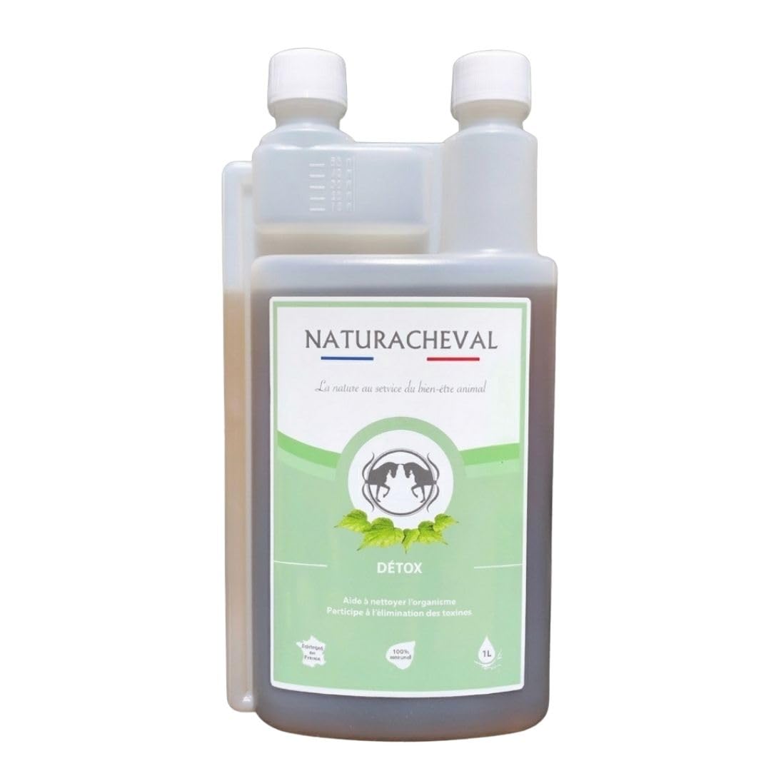Drainage Cheval & détox – Complément Naturel pour éliminer Les toxines – Soutien Foie & Reins – Cure saisonnière – Formule Plantes
