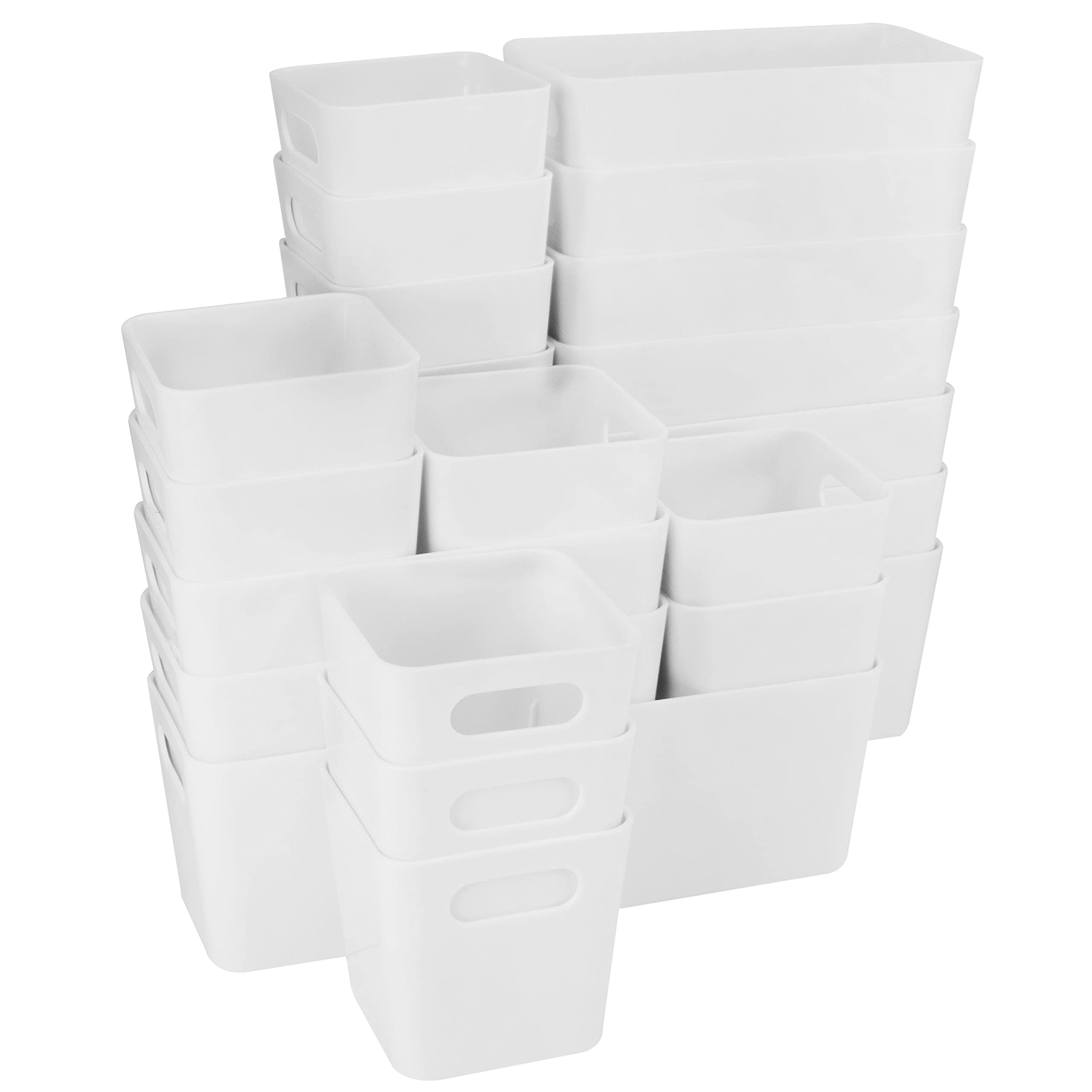 22-częściowy organizerów 10cm wysokości 3 rozmiarach biały wkład 90x40cm