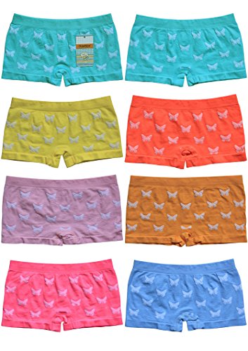 Dealzone 6er Pack sportliche Mädchen Pantys Kinder Hipster Shorts 98-104