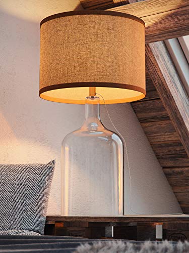 Kenroy Home 32261CLR Capri Table Lamp with Clear Glass Finish, Casual Style, 30" Height, 16" Width, 16" Depth - Image 2