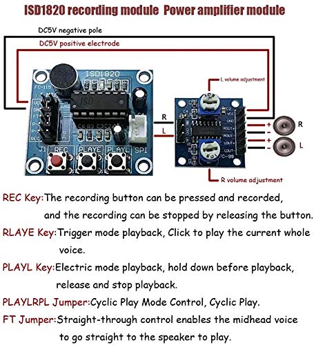 ICQUANZX 2 Pz ISD1820 Suono Registrazione Vocale