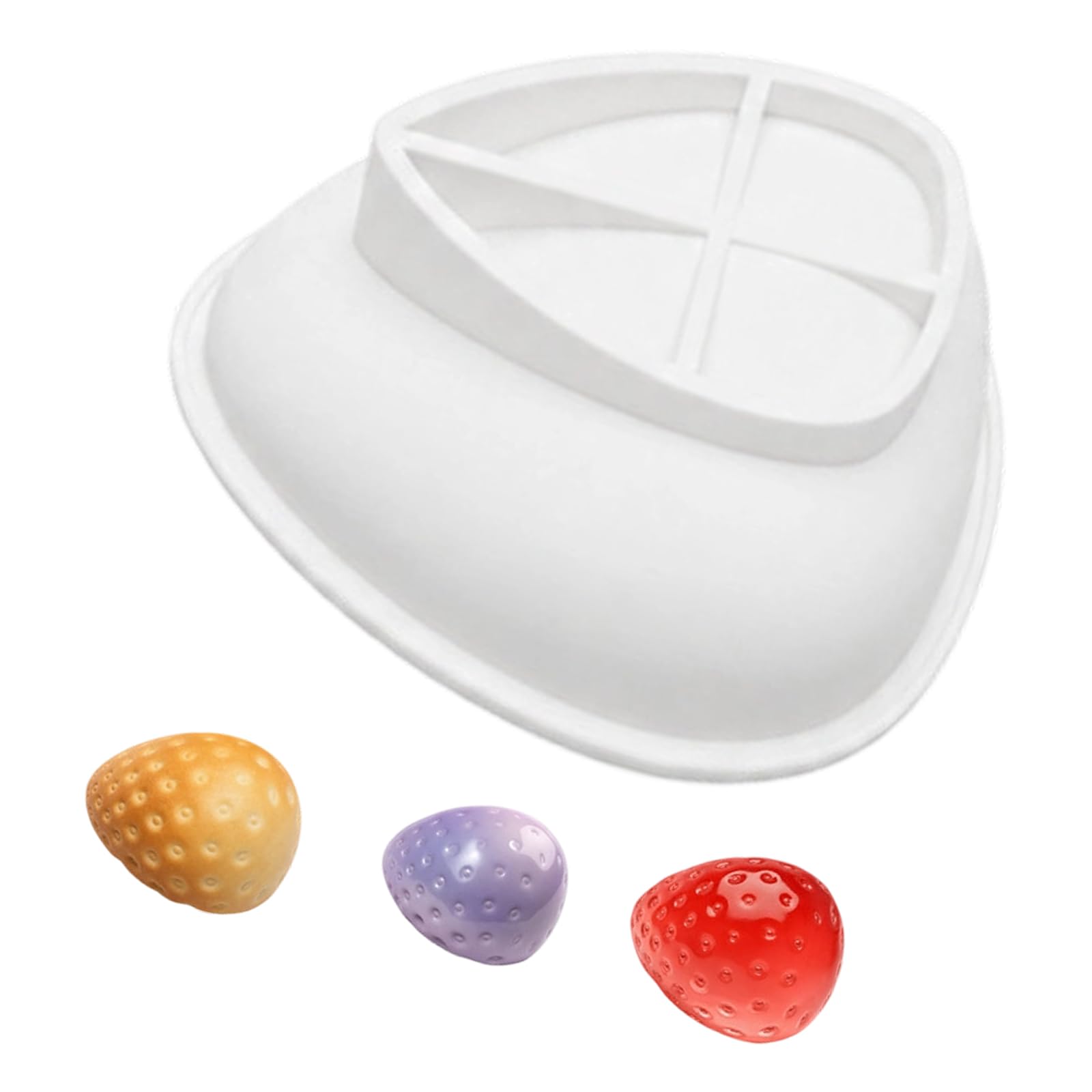 Oxxggkao Food Grade Silicone Mousses Cake Molds Flexible Chocolate Baking Strawberry Shape Dessert Baking Accessory Food Grade Silicone Dessert Mold