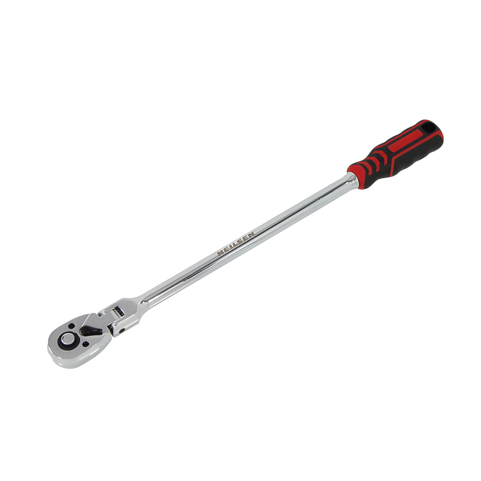 Neilsen Ct0816 1/4In Dr Flexi-Head Ratchet – 72 Tooth, 304Mm Long, Swivel Head, Composite Handle