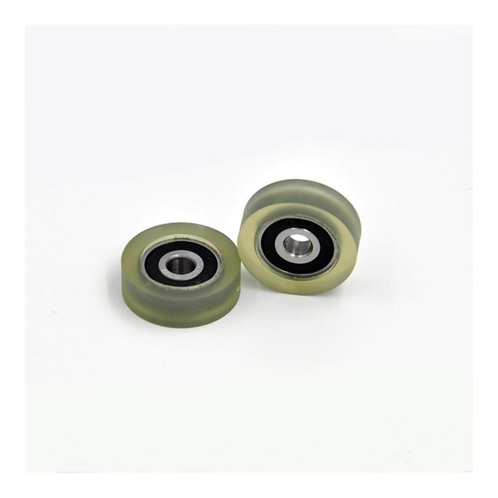 HYUJNAFZR Power Transmission Products PU 625 Polyurethane Covered Bearing 2Pcs Shaft 5mm PU62522-7 Urethane Cover PU625 Bearings 5x22x7mm Ball Bearings