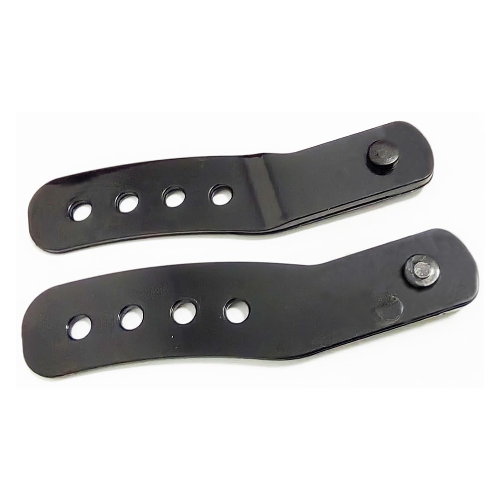 1 Pair Length 106mm / 4.17 inch Black Snowboard Binding Straps Toe Hole Straps for Snowboard Binding System