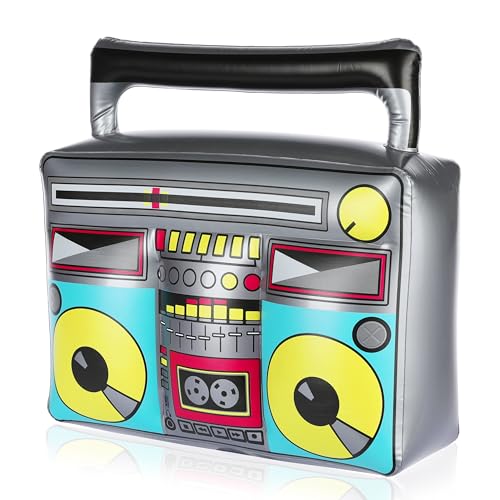 FunX Aufblasbarer Ghettoblaster - 80er 90er Jahre Accessoire für...