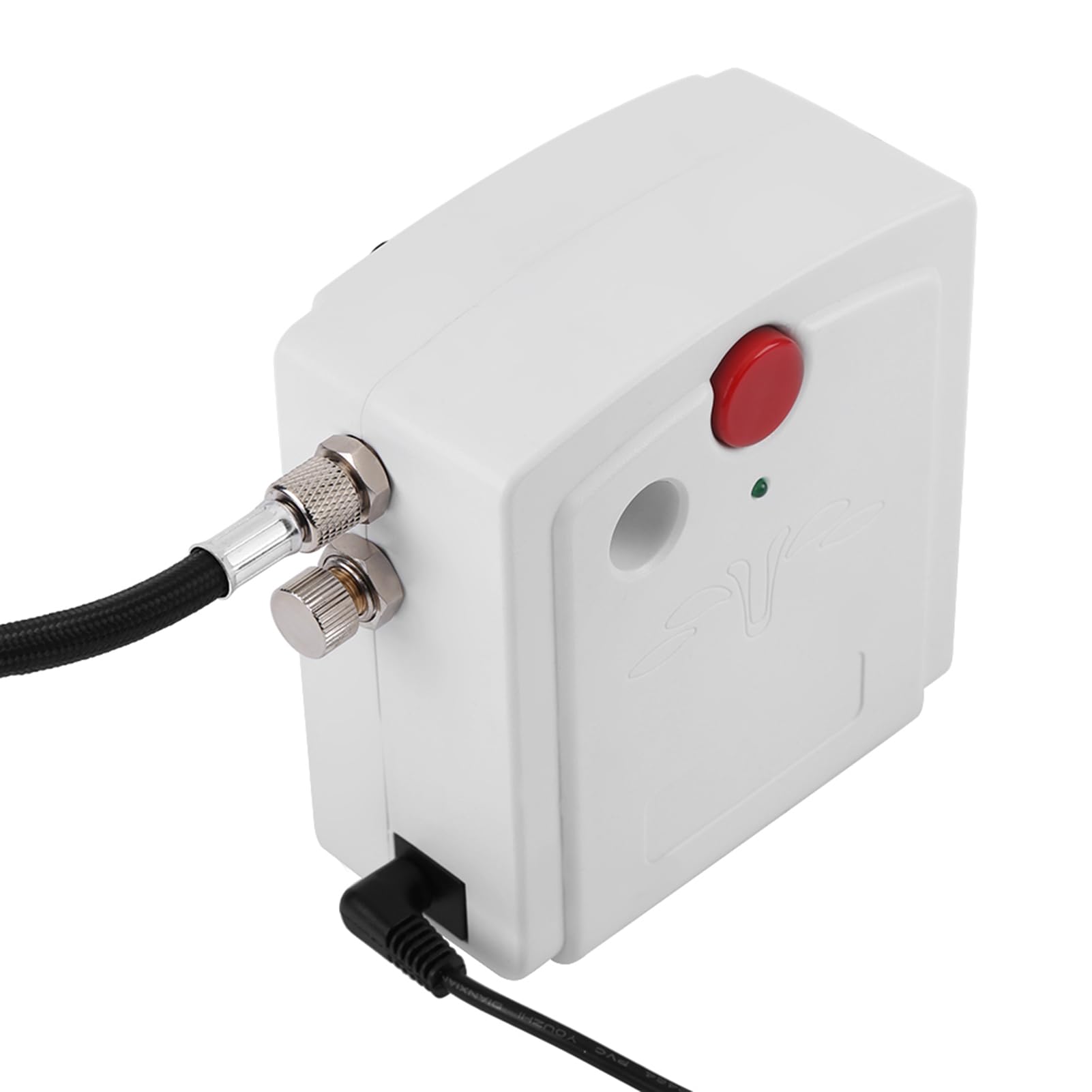 Fdit Kit de Compresor de Aerógrafo, Juego de Cepillos de Aire de Pulverización de Doble Acción (Enchufe europeo 110-240V)