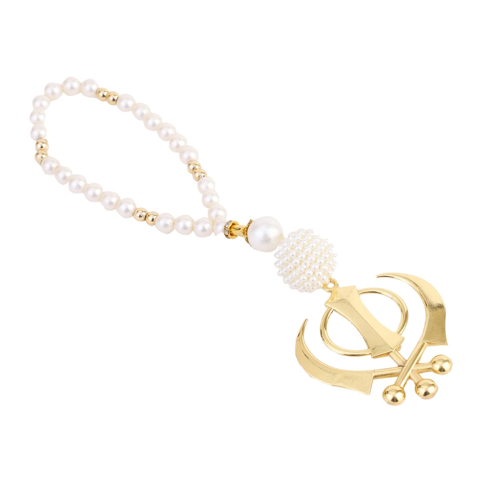 Laps of Luxury® Plastic and Metal Ek Omkar Sikh Guru Car Hanging Idol