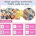 3600 PCS 10 Strands 10 Colors Clay Beads Bracelet Making kit, Polymer Clay Beads 6mm, Vinyl Black Stone Beads for Jewelry Making, Flat Beads, DIY Bracelets, Earrings, Necklaces (Pastel Beads)