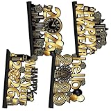 Matériaux de qualité Les décorations de table du Nouvel An sont fabriquées à partir de matériaux de qualité en bois pour une durabilité accrue. Colorées dans des tons multicolores, ces pièces en bois apporteront une ambiance hivernale à l'intérieur de votre maison