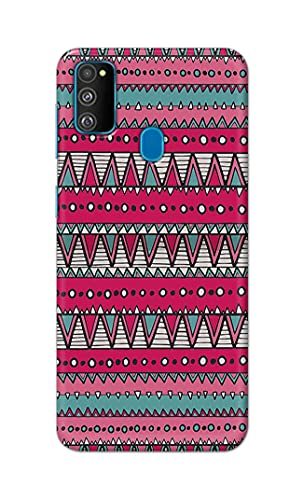 Image of Printed Hard Back Cover Case for Samsung Galaxy M30s Back Cover (Geometric Vintage Pattern) -1803