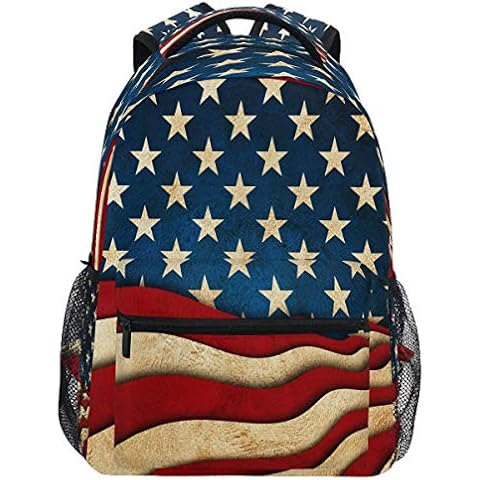 Mochila Oarencol Vintage Patriótico Bandera de Estados Unidos Cover