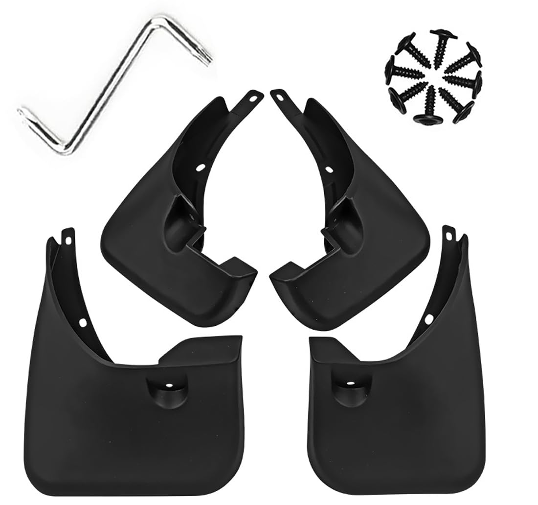 Mud Flaps Mud Guards Fit for 2006-2012 Toyota RAV4 2.0L Without Fender Flares, Front & Rear Mud Splash Guards Accessories - 4 Pc, Black