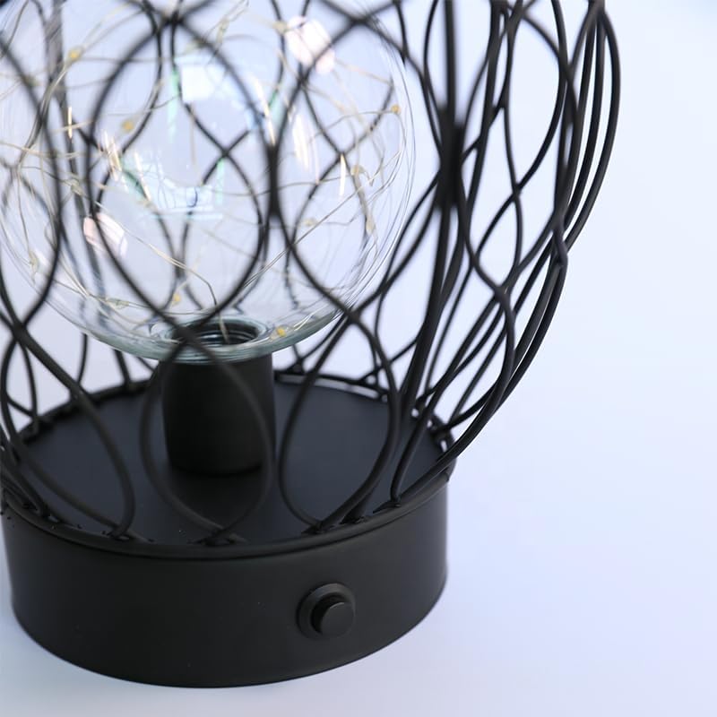 Top-Ranked Wrought Iron LED Night Light Battery Powered Metal Lanterns Easter Decorative LED Lights