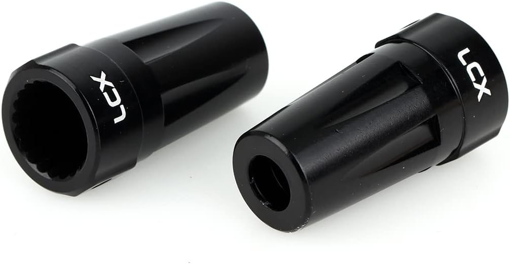 LCX Racing 1/10th RC Crawler Car CNC Machined Aluminum AR60 OCP Straight Axle Adapter Rear Lock Out for Axial Wraith RR10 Bomber SMT10, Upgrades Parts Accessories