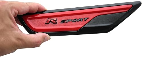 Miniatura 4 de Juego de 2 emblemas deportivos R de repuesto para automóvil 08F59-TVA-120 (rojo)