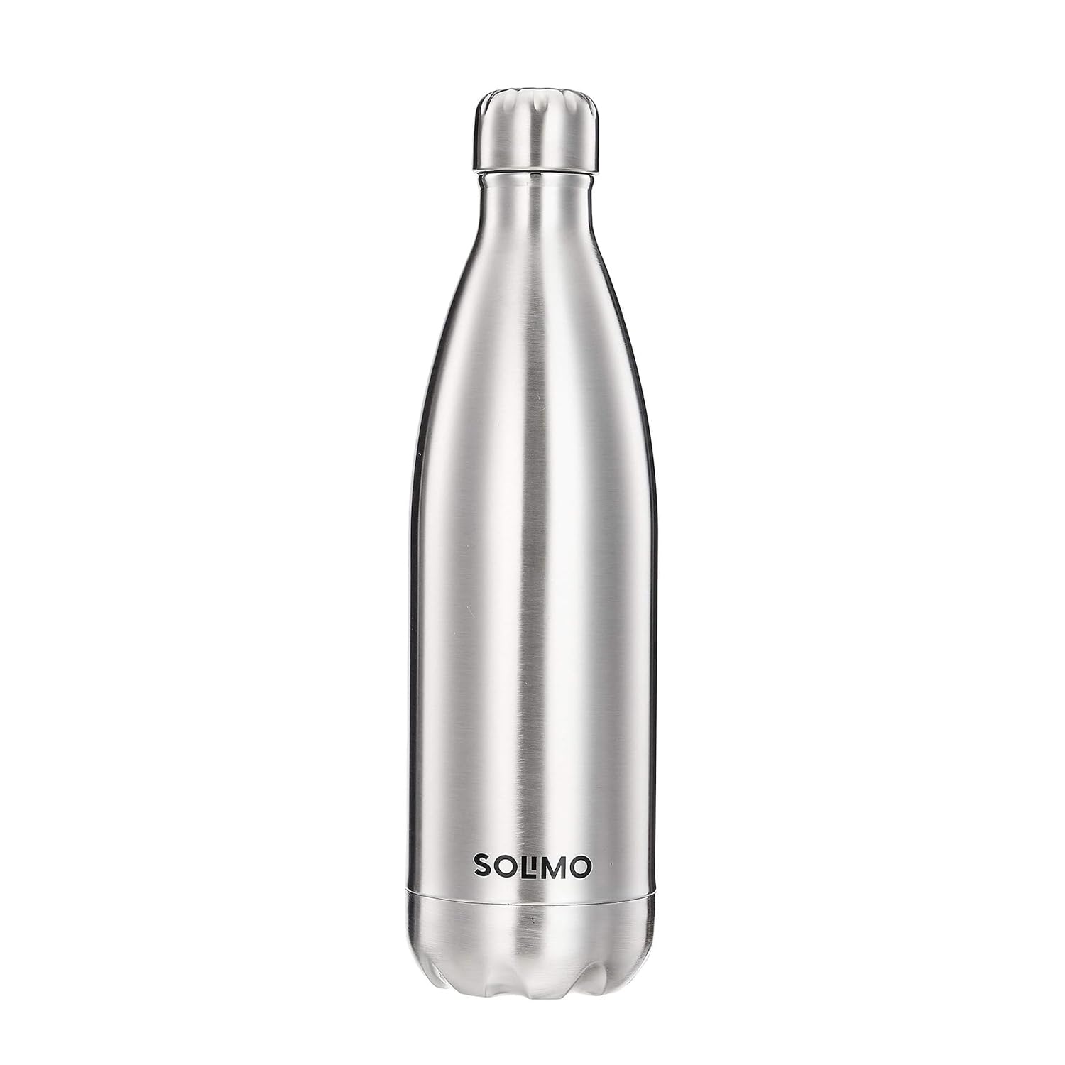 Amazon Brand - Solimo Stainless Steel Insulated 24 Hours Hot or Cold Bottle Flask, 1000 ml, Silver