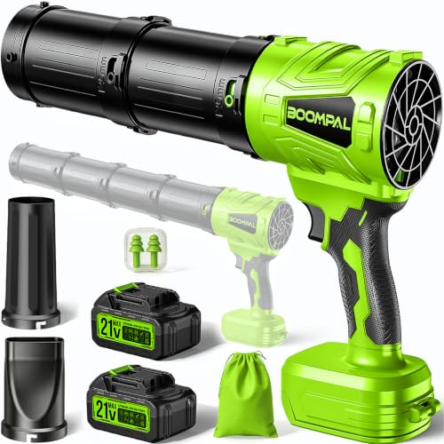 Leaf Blower Cordless with 2X 20V Battery Packs and Charger, Handheld Blower
