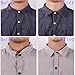 100 PCS Men's Shirt Collar Stay Stickers, No Roll Polo Shirt Collar Shaper White